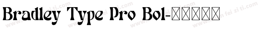 Bradley Type Pro Bol字体转换